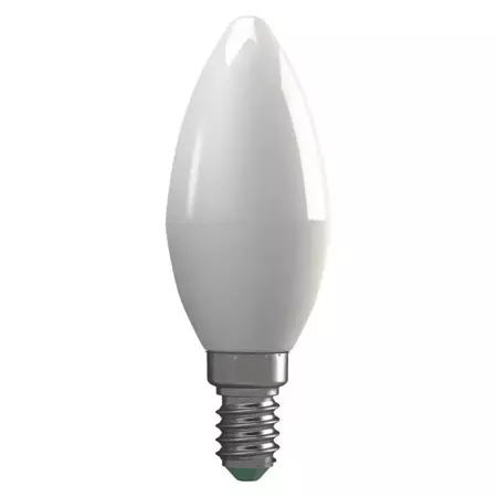 Żarówka LED E14 6W 500lm b. ciepły, bańka mleczna. kształt: świeca