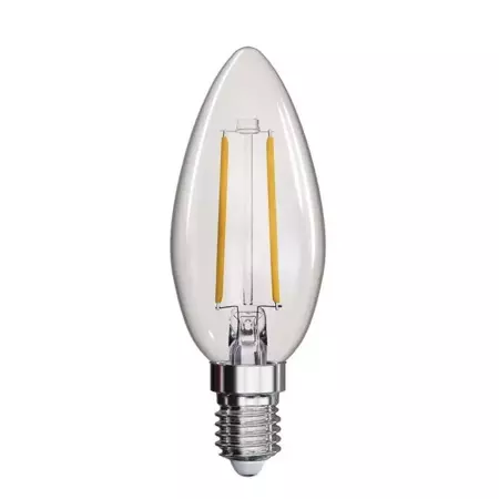 Żarówka LED E14 Filament Świeca 2W neutralna biel, 250lm